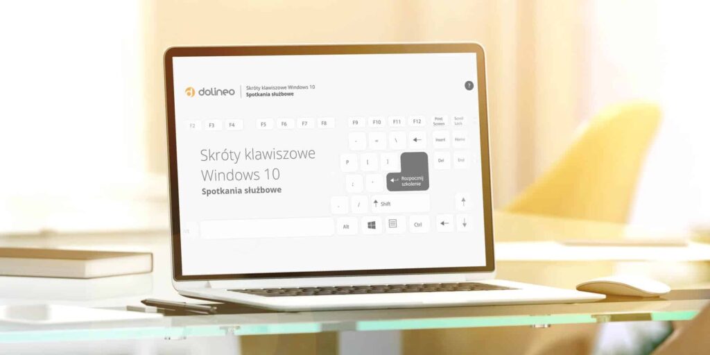 Skróty klawiszowe Windows 10 spotkania służbowe - szkolenie e-learningowe skróty klawiaturowe - popraw efektywność pracy platforma e-learningowa Dolineo